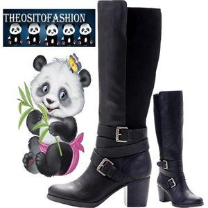 Style & CO Women Jomaris Leather Boots SIZE-5.5-M COD/163